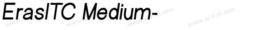 ErasITC Medium字体转换